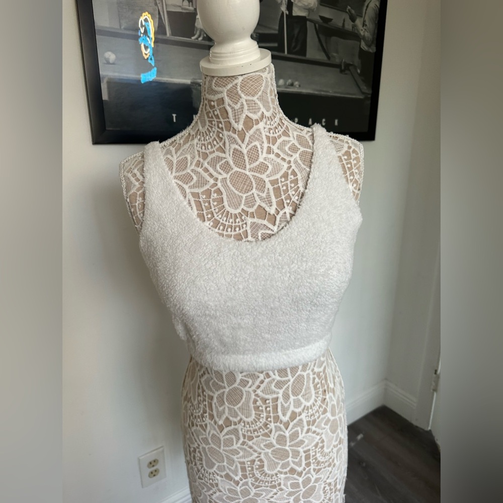 Teddy tank top white